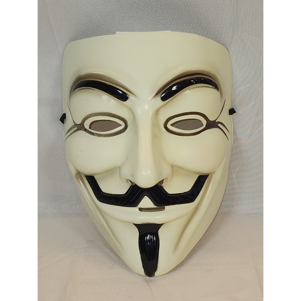 Officially Licensed V for Vendetta Guy Fawkes Mask - Halloween Anonymous DC WB